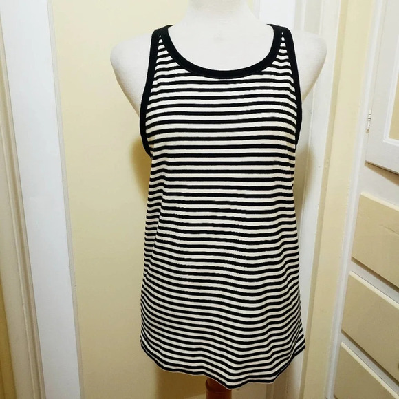 Ralph Lauren Tops - Ralph Lauren Striped Top Blue & Cream Tank Size XL